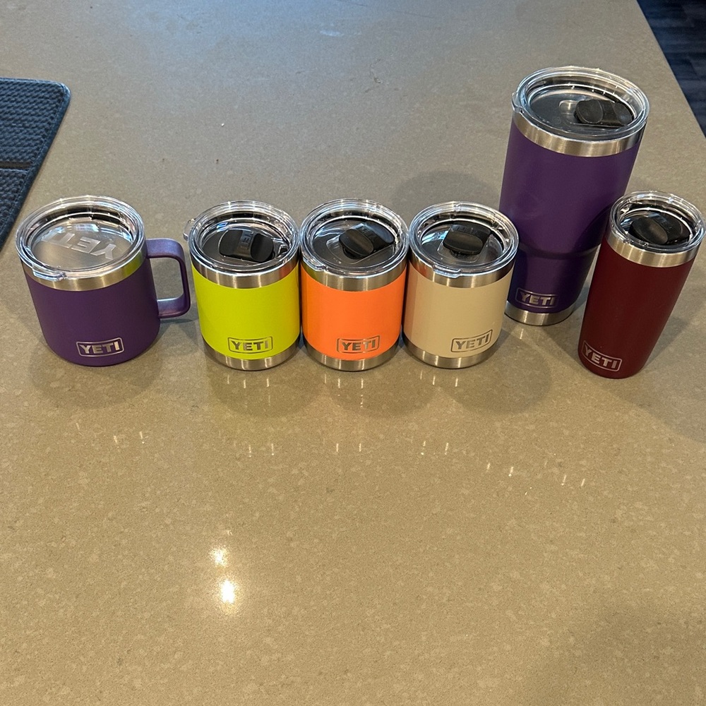 YETI Vibrant Tumbler and Mug Collection